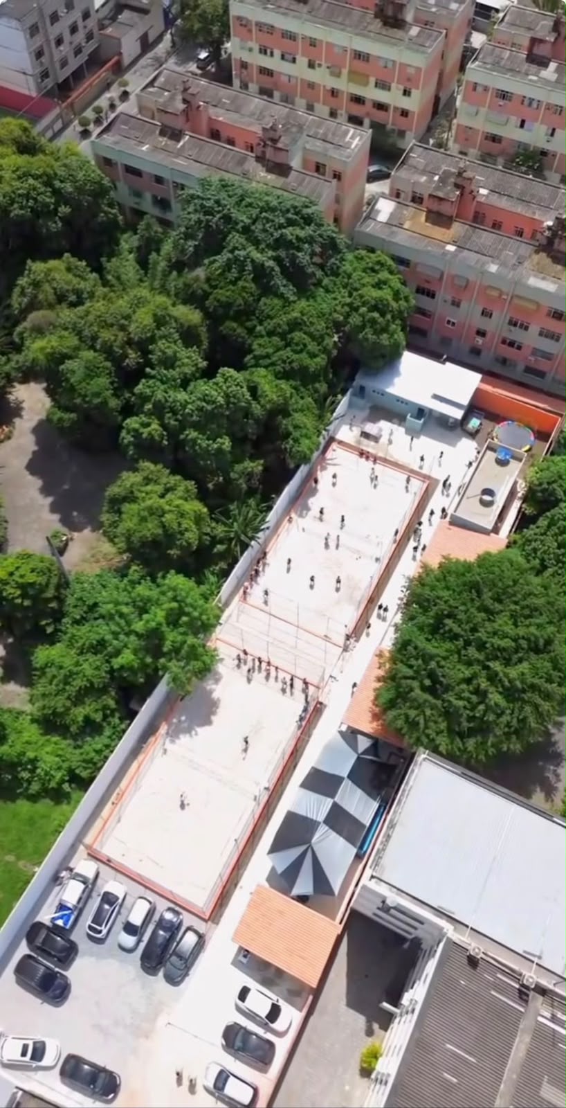 Solaris Arena Club, vista das quadras